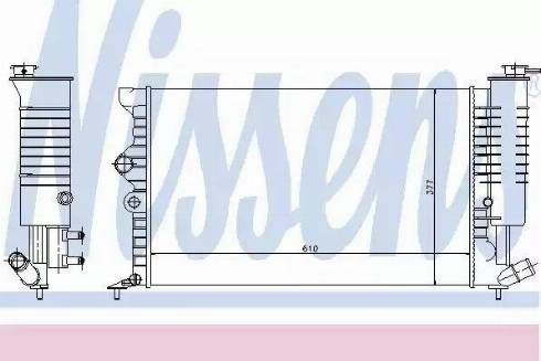 Nissens 61388 - Радіатор, охолодження двигуна autozip.com.ua