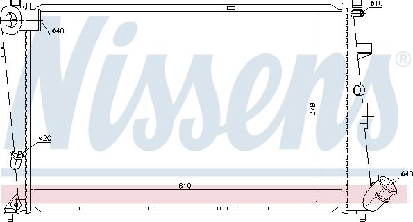 Nissens 696002 - Радіатор, охолодження двигуна autozip.com.ua