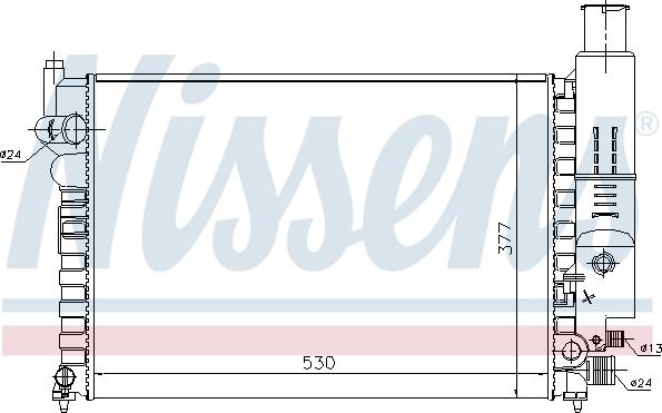 Nissens 690296 - Радіатор, охолодження двигуна autozip.com.ua