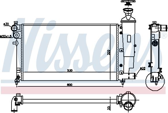 Nissens 690668 - Радіатор, охолодження двигуна autozip.com.ua