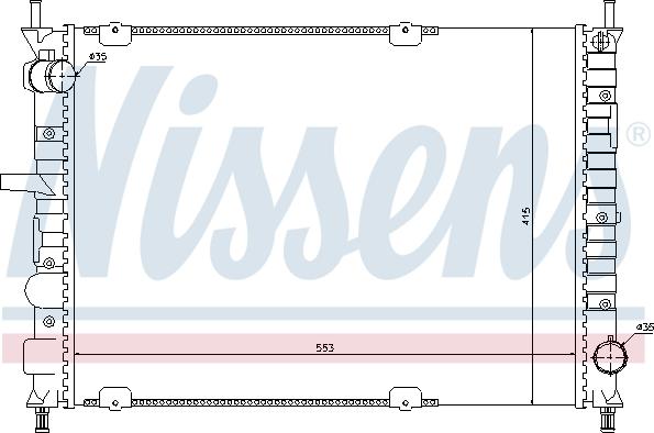 Nissens 697131 - Радіатор, охолодження двигуна autozip.com.ua