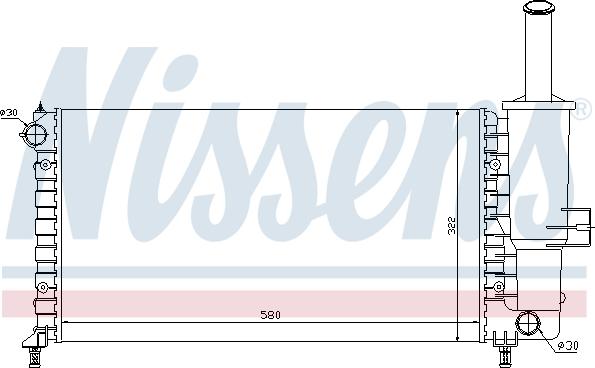 Nissens 698486 - Радіатор, охолодження двигуна autozip.com.ua