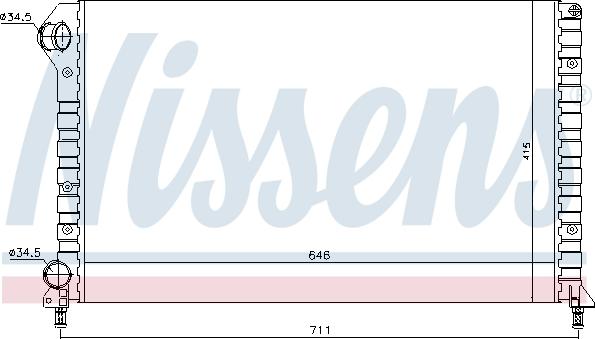 Nissens 692366 - Радіатор, охолодження двигуна autozip.com.ua