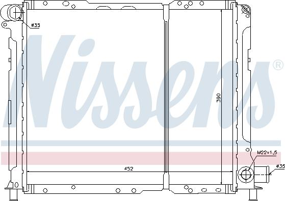 Nissens 61721 - Радіатор, охолодження двигуна autozip.com.ua