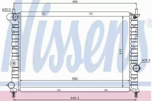 Nissens 68803 - Радіатор, охолодження двигуна autozip.com.ua