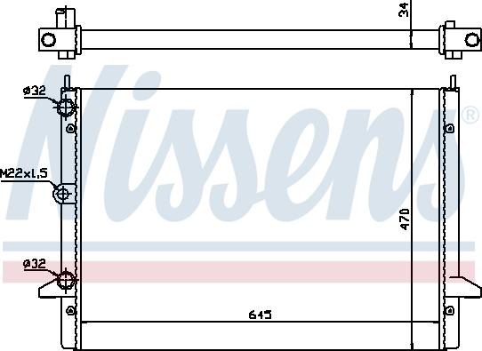 Nissens 694801 - Радіатор, охолодження двигуна autozip.com.ua