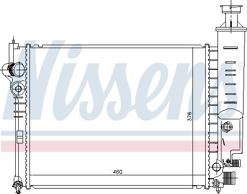 Nissens 693625 - Радіатор, охолодження двигуна autozip.com.ua