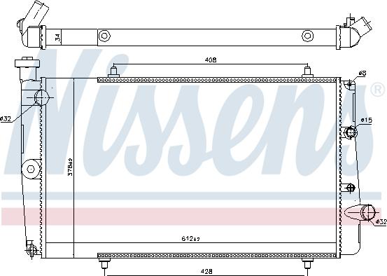 Nissens 694380 - Радіатор, охолодження двигуна autozip.com.ua