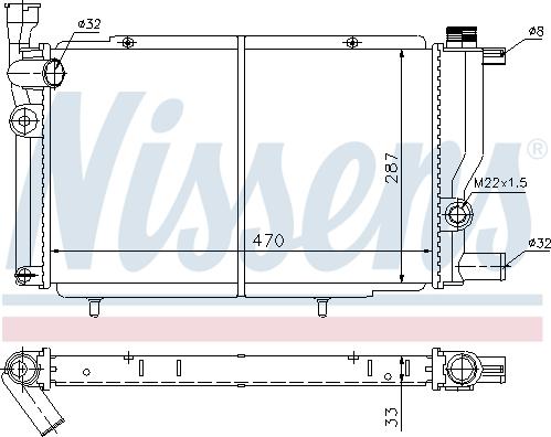 Nissens 698532 - Радіатор, охолодження двигуна autozip.com.ua