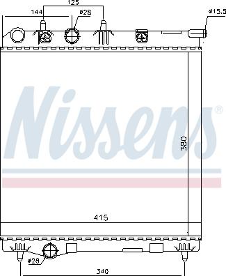 Nissens 636002 - Радіатор, охолодження двигуна autozip.com.ua