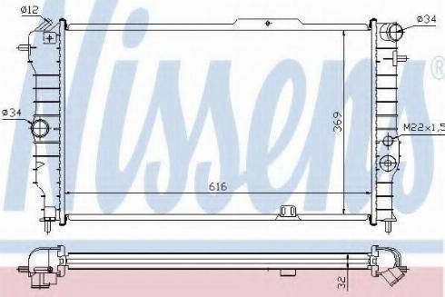 Nissens 63063A - Радіатор, охолодження двигуна autozip.com.ua