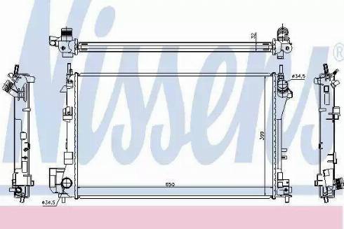 Nissens 63022 - Радіатор, охолодження двигуна autozip.com.ua