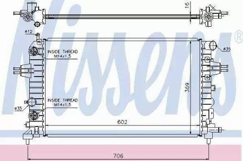 Nissens 63027 - Радіатор, охолодження двигуна autozip.com.ua