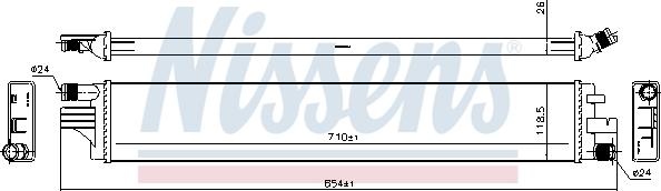 NISSENS 630794 - Радіатор, охолодження двигуна autozip.com.ua