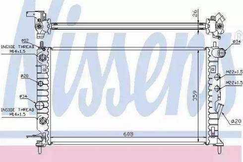 Nissens 63078A - Радіатор, охолодження двигуна autozip.com.ua