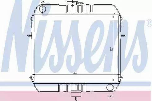 Nissens 63110 - Радіатор, охолодження двигуна autozip.com.ua