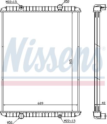 Nissens 638480 - Радіатор, охолодження двигуна autozip.com.ua