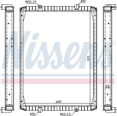 Nissens 63848A - Радіатор, охолодження двигуна autozip.com.ua