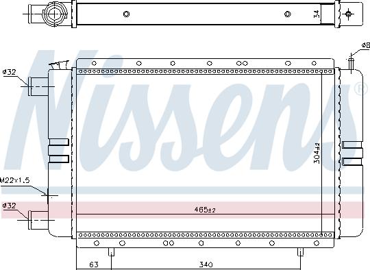 NISSENS 696537 - Радіатор, охолодження двигуна autozip.com.ua