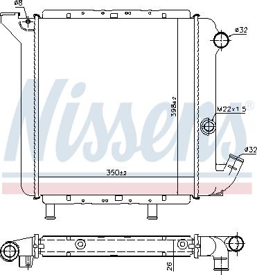 Nissens 699926 - Радіатор, охолодження двигуна autozip.com.ua