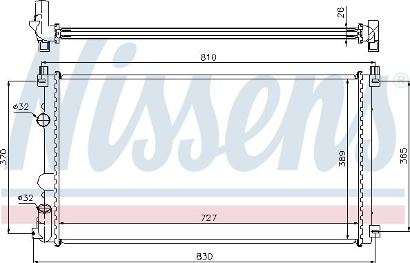 NISSENS 63824A - Радіатор, охолодження двигуна autozip.com.ua