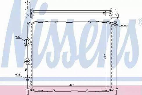 Nissens 63768 - Радіатор, охолодження двигуна autozip.com.ua