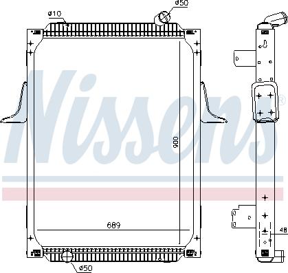 Nissens 637892 - Радіатор, охолодження двигуна autozip.com.ua