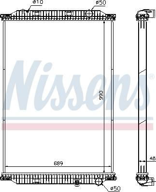 Nissens 637850 - Радіатор, охолодження двигуна autozip.com.ua