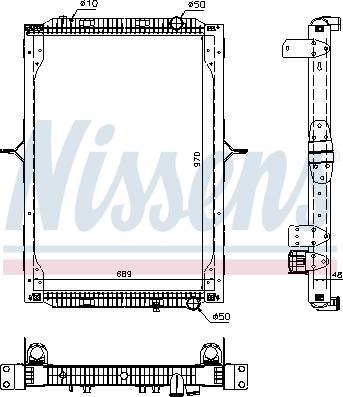 Nissens 63786 - Радіатор, охолодження двигуна autozip.com.ua