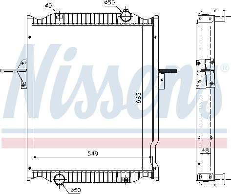 Nissens 63781A - Радіатор, охолодження двигуна autozip.com.ua