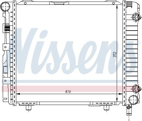 Nissens 62556 - Радіатор, охолодження двигуна autozip.com.ua