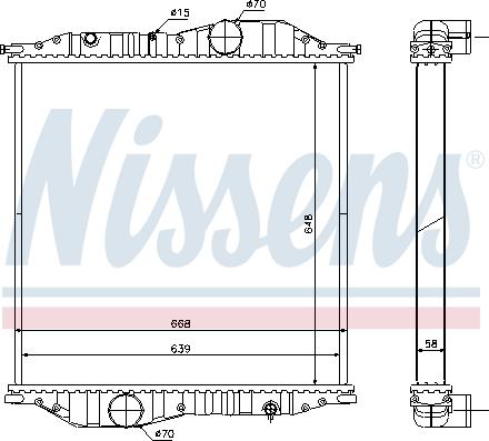 Nissens 625502 - Радіатор, охолодження двигуна autozip.com.ua