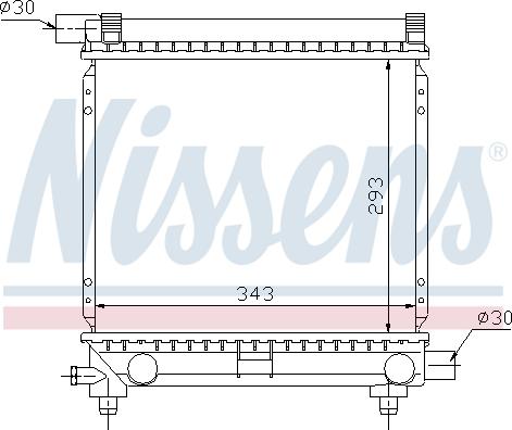 Nissens 62551 - Радіатор, охолодження двигуна autozip.com.ua