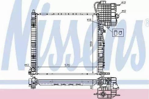 Nissens 62561 - Радіатор, охолодження двигуна autozip.com.ua