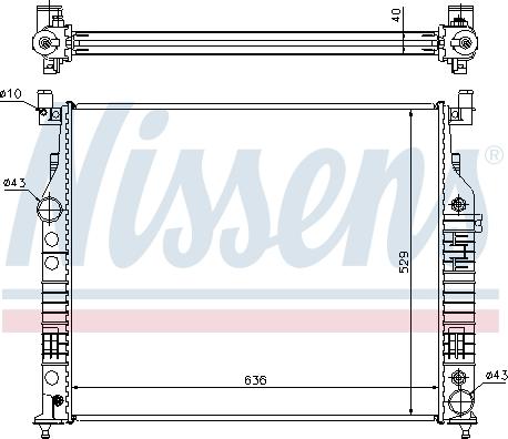 Nissens 62577A - Радіатор, охолодження двигуна autozip.com.ua