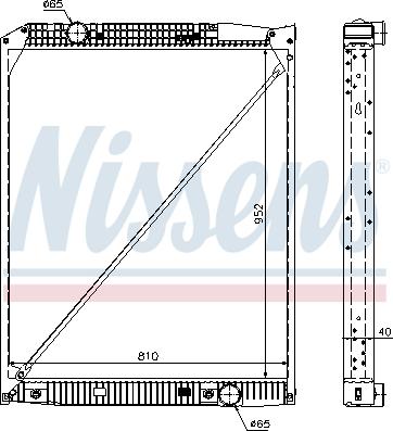 Nissens 62649A - Радіатор, охолодження двигуна autozip.com.ua