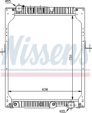 Nissens 62643A - Радіатор, охолодження двигуна autozip.com.ua