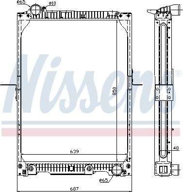 Nissens 62657A - Радіатор, охолодження двигуна autozip.com.ua