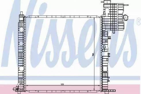 Nissens 62678 - Радіатор, охолодження двигуна autozip.com.ua