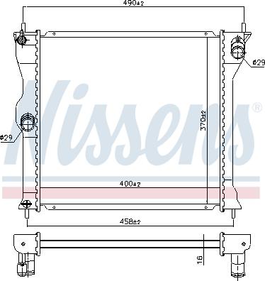 Nissens 628963 - Радіатор, охолодження двигуна autozip.com.ua