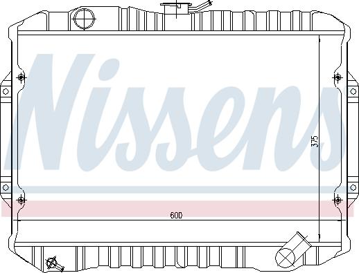 Nissens 62815 - Радіатор, охолодження двигуна autozip.com.ua