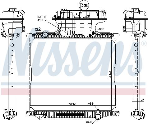 NISSENS 62875 - Радіатор, охолодження двигуна autozip.com.ua