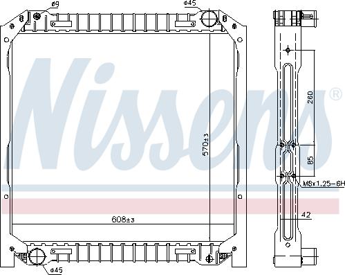 Nissens 62344 - Радіатор, охолодження двигуна autozip.com.ua