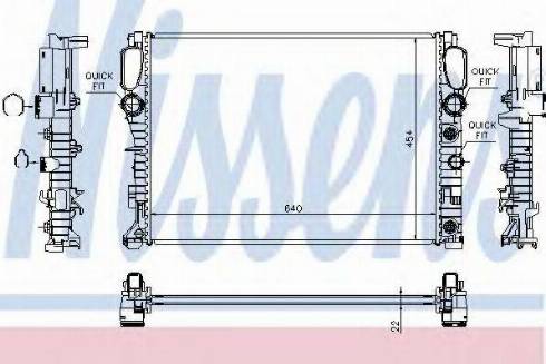 Nissens 62792 - Радіатор, охолодження двигуна autozip.com.ua