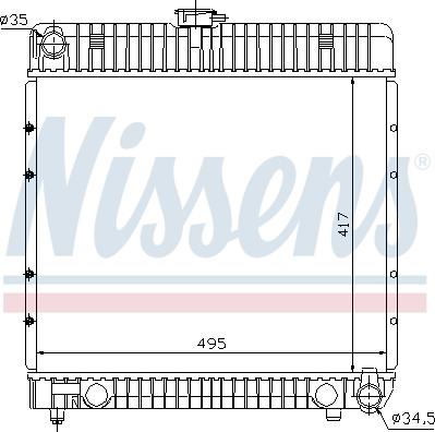 Nissens 62710 - Радіатор, охолодження двигуна autozip.com.ua