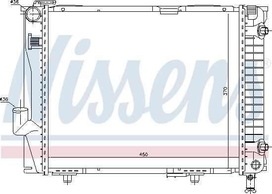 Nissens 62711 - Радіатор, охолодження двигуна autozip.com.ua