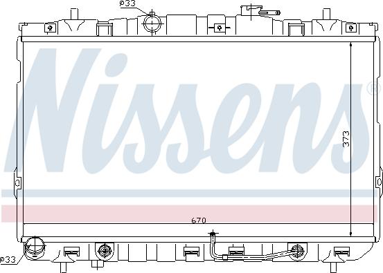 Nissens 67468 - Радіатор, охолодження двигуна autozip.com.ua