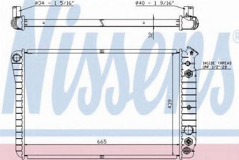 Nissens 67600A - Радіатор, охолодження двигуна autozip.com.ua