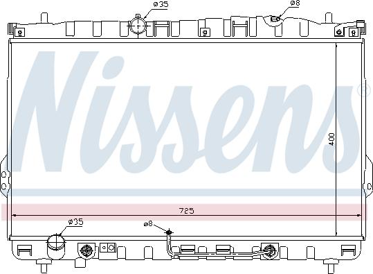 Nissens 67033 - Радіатор, охолодження двигуна autozip.com.ua