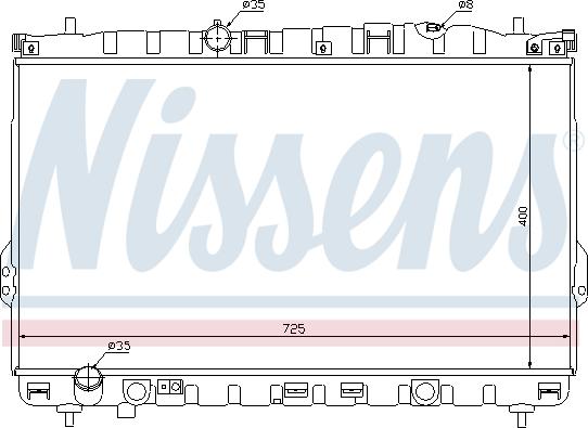 Nissens 67032 - Радіатор, охолодження двигуна autozip.com.ua